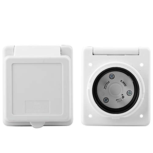 Load image into Gallery viewer, 125V 30 Amp RV Power Inlet with 3 Stainless Steel Pins and Screws - RVGUARD
