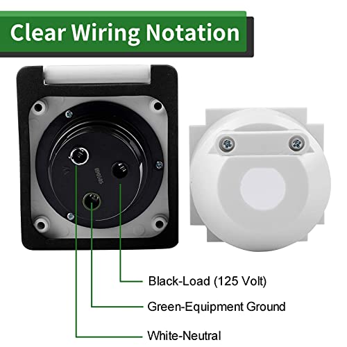 Load image into Gallery viewer, 125V 30 Amp RV Power Inlet with 3 Stainless Steel Pins and Screws - RVGUARD
