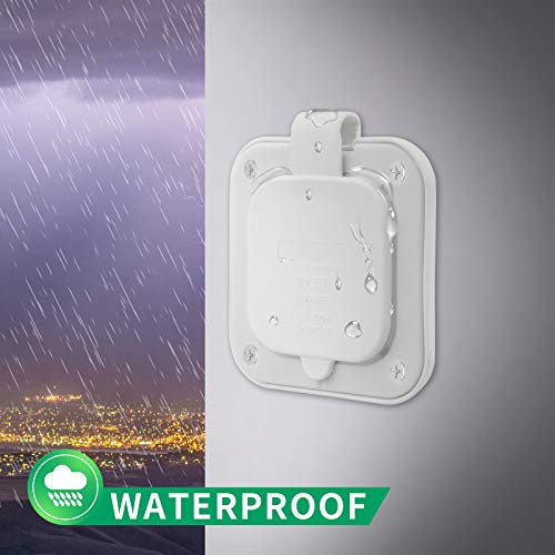 Load image into Gallery viewer, 15 Amp 125V AC Power Inlet Plug - White - RVGUARD

