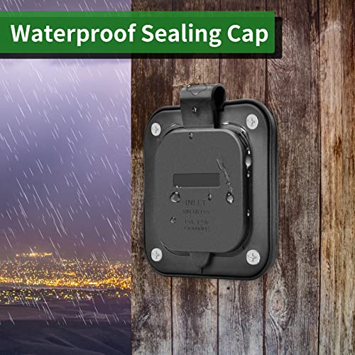 Load image into Gallery viewer, 15 Amp 125V Flanged Inlet - RVGUARD
