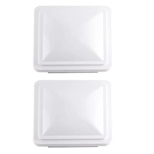 Load image into Gallery viewer, RVGUARD RV Roof Vent Cover 14 Inches, Universal Replacement Vent Lid White (2 Pack), Compatible with Ventline (pre 2008) &amp; Elixir Vents (since 1994)
