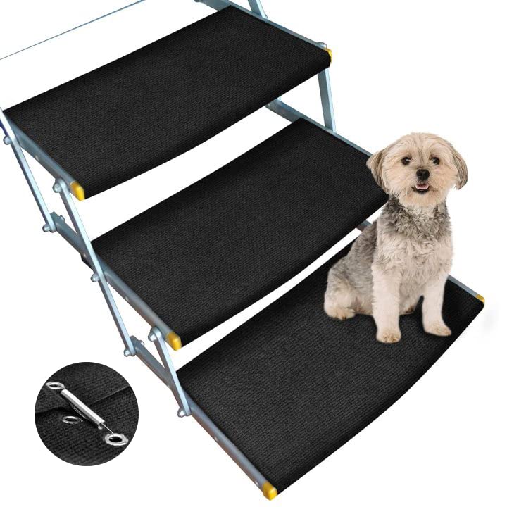 Load image into Gallery viewer, 22 Inch RV Step Rugs with Sprinhg Hooks 3 Pack - RVGUARD
