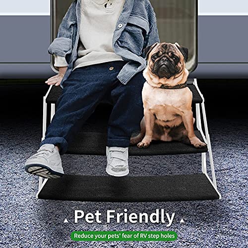 Load image into Gallery viewer, 22 Inch RV Step Rugs with Sprinhg Hooks 3 Pack - RVGUARD

