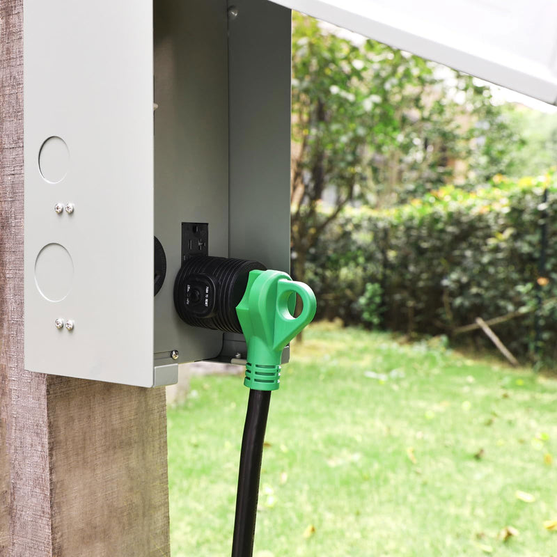 Load image into Gallery viewer, 30 Amp Overload Protector Adapter 5-15P to TT-30R - RVGUARD
