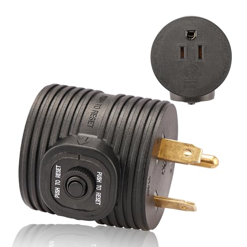 30 Amp Overload Protector Adapter TT-30P to 5-15R - RVGUARD