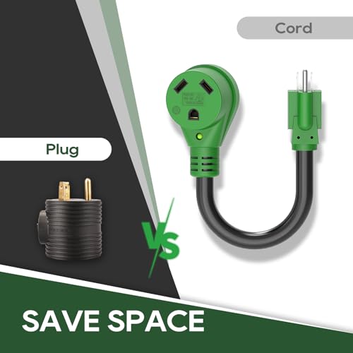 30 Amp Overload Protector Adapter TT-30P to 5-15R - RVGUARD