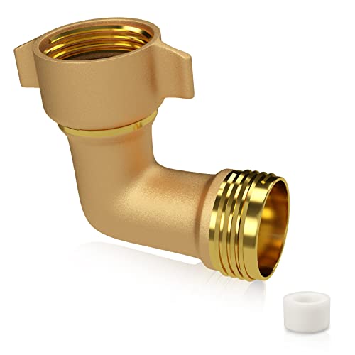 Load image into Gallery viewer, RVGUARD Elbow Water Hose Adapter, 90 Degree Garden Hose Elbow Connector, Eliminates Strain On RV Water Hose
