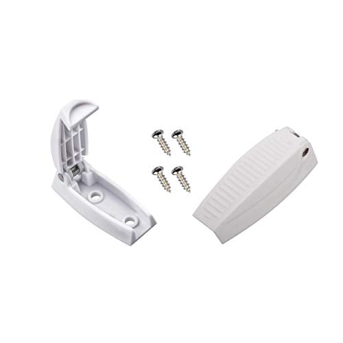 RVGUARD RV Door Holder, 2Pcs White Camper Door Holder, Keep The Baggage Door Open, for RV, Trailer, Camper Vans