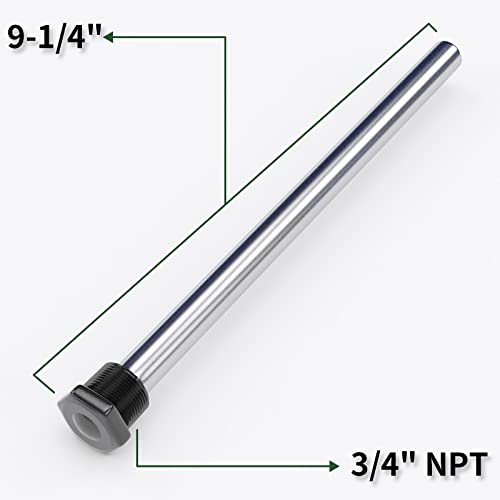 Load image into Gallery viewer, RVGUARD Anode Rod for RV Water Heater, 9-1/4&quot; Magnesium Anode Rod with 3/4&quot; NPT Thread fitting for most of RV Water Heater, 2 Pack, coming with Teflon Tape
