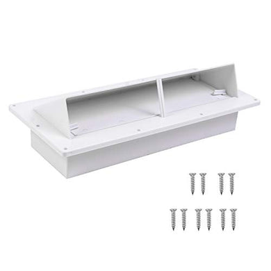 RVGUARD RV Range Hood Exhaust Vent Cover White for Motorhome Trailer (Include 10Pcs Screws)