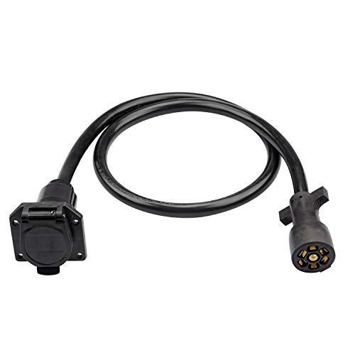 RVGUARD 7 Way 4 Feet Trailer Extension Cord, Plug Trailer Cord with Do –  rvguard