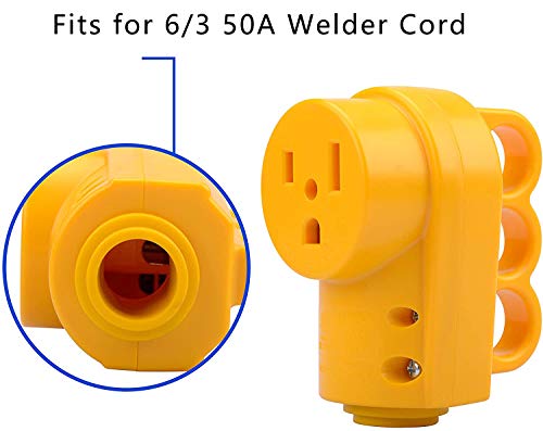 Load image into Gallery viewer, RVGUARD NEMA 6-50R Receptacle, 250 Volt 50 Amp Female Plug, 6-50R Welder Replacement Receptacle
