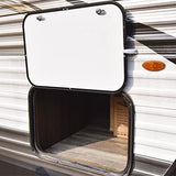 RVGUARD RV Door Holder, 2Pcs White Camper Door Holder, Keep The Baggage Door Open, for RV, Trailer, Camper Vans