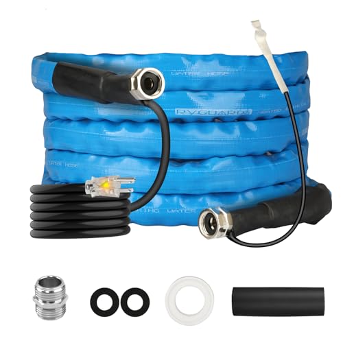 Load image into Gallery viewer, RVGUARD Heated Water Hose 15FT for RV, -20 ℉ Freeze Protection Heated Drinking Water Hose with Energy-Saving Thermostat, Lead and BPA Free for RV/Home/Garden
