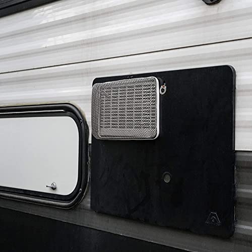 Load image into Gallery viewer, RVGUARD RV Flying Insect Screen for RV Water Heater Vent Cover Protects from Insects Stainless Steel Mesh with Installation Tool and Silicone Rubber 2 Pack(4.5 x 4.5 x 1.3 Inch)(8.5 x 6 x 1.3 Inch)
