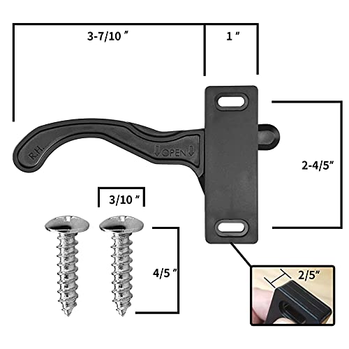 Load image into Gallery viewer, RVGUARD RV Screen Door Latch Right Handle Kit for Camper Trailer Motorhome
