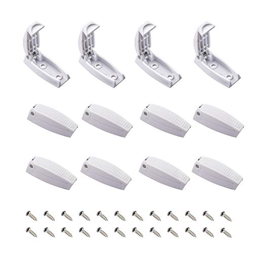 RVGUARD RV Door Holder, 12Pcs White Camper Door Holder, Keep The Baggage Door Open, for RV, Trailer, Camper Vans