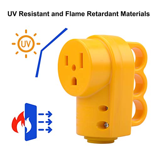 RVGUARD NEMA 6-50R Receptacle, 250 Volt 50 Amp Female Plug, 6-50R Welder Replacement Receptacle