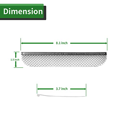 Load image into Gallery viewer, RVGUARD RV Flying Insect Screen Bug Screen for Dometic Fridges 8.1 x 1.5 Inch 6 Pack Stainless Steel Mesh Fridge Vent Cover Replacement with Zip Ties
