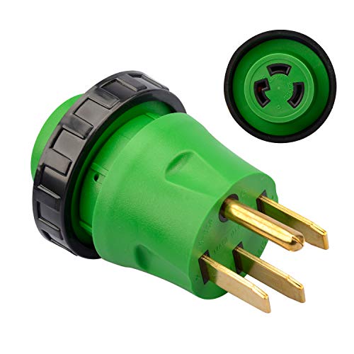 Load image into Gallery viewer, RVGUARD 50 Amp to 30 Amp RV Adapter Plug with Locking Connector, 14-50P to L5-30R
