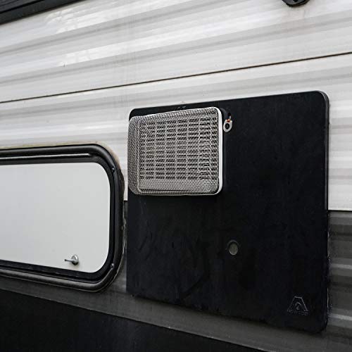 Load image into Gallery viewer, RVGUARD RV Flying Insect Screen, Stainless Steel Mesh RV Furnace Vent Cover with Installation Tool and Silicone Rubber, 2.8 x 1.3 Inch for Furnace Fitting, 8.5 x 6 x 1.3 Inch for Water Heater
