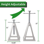 RVGUARD RV Stack Jacks 1 Pack, Aluminum Stabilizer Jacks for RV Trailer Camper, Single Support Up to 6000 Lbs, Adjustable from 11" to 17"