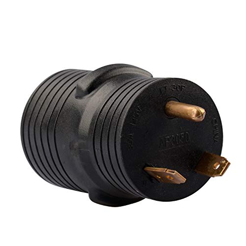 RVGUARD RV Plug Adapter 30 Amp Male (TT-30P) to 50 Amp Female (14-50R)