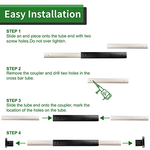 Load image into Gallery viewer, RVGUARD RV Screen Door Cross Bar Handle Adjustable from 21-5/8 Inch to 28-5/8 Inch with Sturdy and Secure Non-Slip Grip
