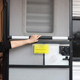 RVGUARD RV Screen Door Cross Bar Handle Adjustable from 21-5/8 Inch to 28-5/8 Inch with Sturdy and Secure Non-Slip Grip