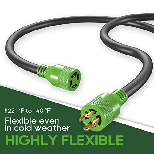 4 Prong Generator Extension Cord 30 Amp 10 Foot - RVGUARD