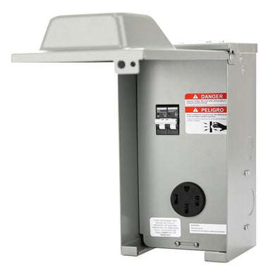 50 Amp RV Power Outlet Box with Breaker - RVGUARD