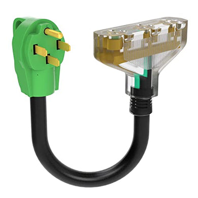50 Amp to 110V Household Outlet Adapter Cord - RVGUARD
