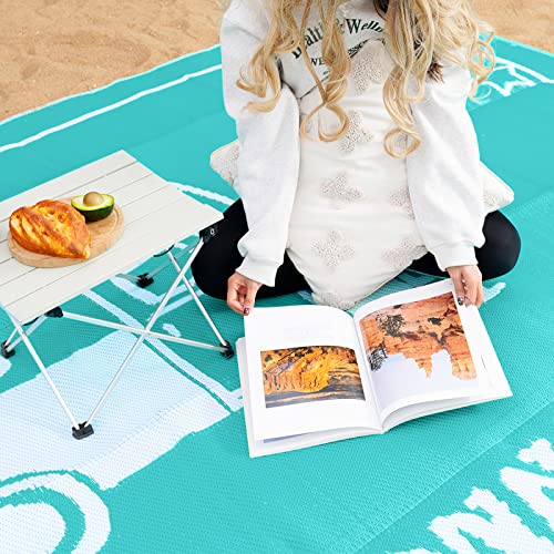 Load image into Gallery viewer, RVGUARD RV Outdoor Rugs, Reversible Patio Mat 5 x 8 Feet, Waterproof Camping Rugs for Indoor/Outdoor, Patio, RV, Picnic, Beach, Backyard, Deck-Campers Gonna Camp（Green）
