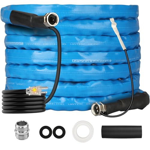 Load image into Gallery viewer, RVGUARD Heated Water Hose 50FT for RV, -20 ℉ Freeze Protection Heated Drinking Water Hose with Energy-Saving Thermostat, Lead and BPA Free for RV/Home/Garden
