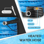RVGUARD Heated Water Hose 15FT for RV, -20 ℉ Freeze Protection Heated Drinking Water Hose with Energy-Saving Thermostat, Lead and BPA Free for RV/Home/Garden
