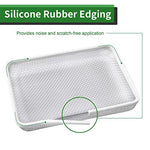 RVGUARD RV Flying Insect Screen for RV Water Heater Vent Cover Protects from Insects Stainless Steel Mesh with Installation Tool and Silicone Rubber 2 Pack(4.5 x 4.5 x 1.3 Inch)(8.5 x 6 x 1.3 Inch)