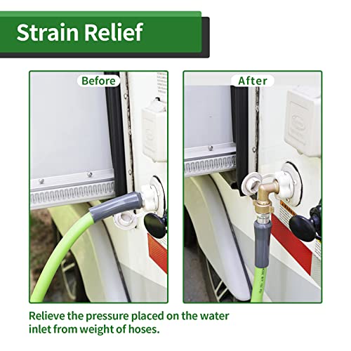 Load image into Gallery viewer, RVGUARD Elbow Water Hose Adapter, 90 Degree Garden Hose Elbow Connector, Eliminates Strain On RV Water Hose
