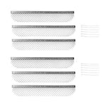 RVGUARD RV Flying Insect Screen Bug Screen for Dometic Fridges 8.1 x 1.5 Inch 6 Pack Stainless Steel Mesh Fridge Vent Cover Replacement with Zip Ties