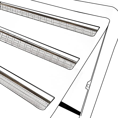 Load image into Gallery viewer, RVGUARD RV Flying Insect Screen for RV Refrigerator Vents Protects from Insects 20” x 1-1/2” Stainless Steel Mesh with Installation Tool and Silicone Rubber (3 Pack)
