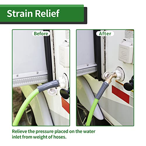 Load image into Gallery viewer, RVGUARD Elbow Water Hose Adapter, 45 Degree Garden Hose Elbow Connector, Eliminates Strain On RV Water Hose
