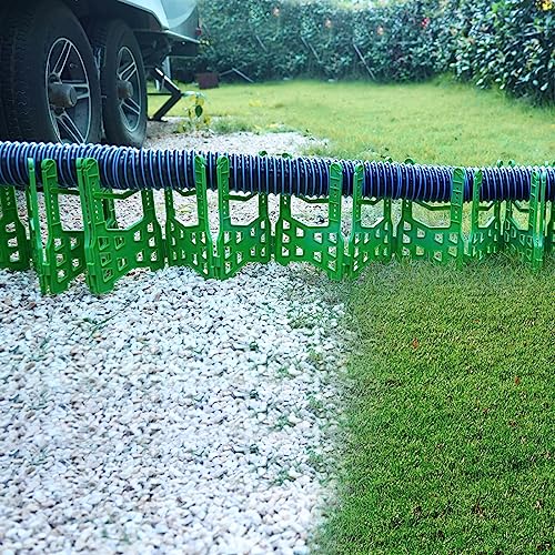 RVGUARD 20-Foot RV Sewer Hose Support Attractive Green with Adjustable Accordion Style for Dumping Fastly and Thoroughly, with Working Gloves, Elastic Anchor Bands and a Convenient Carry Strap