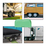 RVGUARD RV Tire Covers, 2 Packs Dual Axle RV Tire Covers, Fits 27"-30" Dia Tires, 500D Oxford Waterproof & Anti-UV RV Wheel Covers for RV, Trailer, Camper(Green)