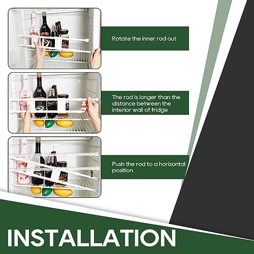 Adjustable RV Double Refrigerator Bar 4 Pack - RVGUARD
