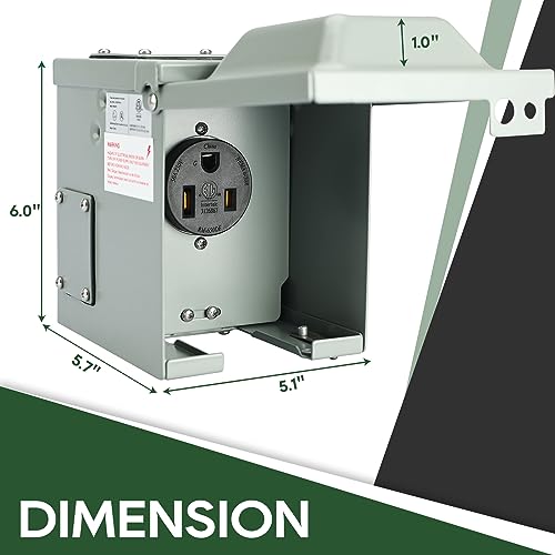 EV/Welding Power Outlet Box 50 Amp 250 Volt - RVGUARD