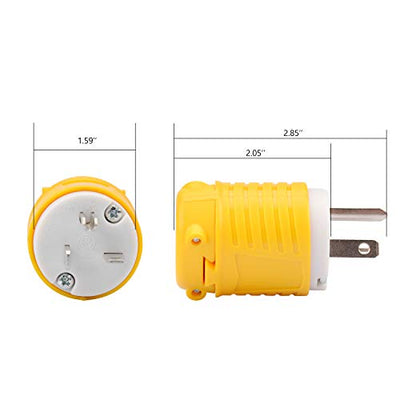 RVGUARD Electrical Replacement Plug | NEMA 6-20P, 20 Amp 250 Volt, ETL ...