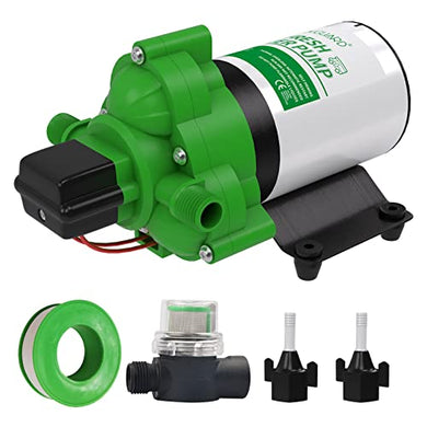 Fresh Water Pump 3.5 GPM with Strainer Filter 12V - RVGUARD