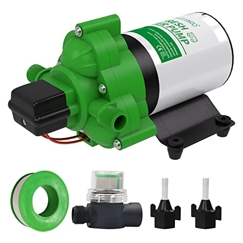 Fresh Water Pump 3.5 GPM with Strainer Filter 12V - RVGUARD