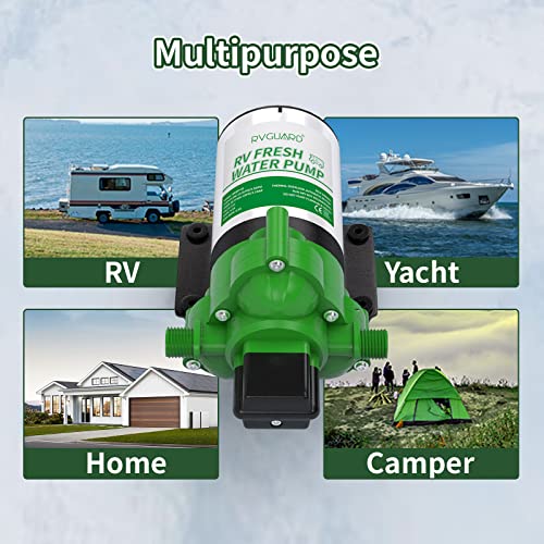 Fresh Water Pump 3.5 GPM with Strainer Filter 12V - RVGUARD