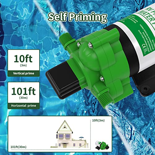 Fresh Water Pump 3.5 GPM with Strainer Filter 12V - RVGUARD