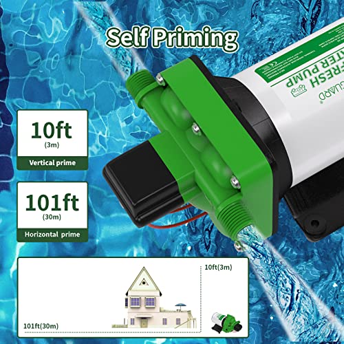 Load image into Gallery viewer, Fresh Water Pump 5.5 GPM with Strainer Filter 12V - RVGUARD
